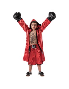 Costume di Pugile Rosso - di alta qualità, ideale per il carnevale, feste a tema ed eventi speciali.